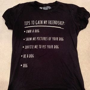 Funny black matter tee